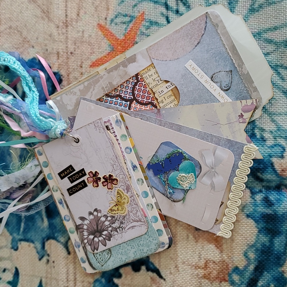 ๐2xHP๐"Make Today Count" Personal Shabby Chic Flip Journal - Picture 6 of 16